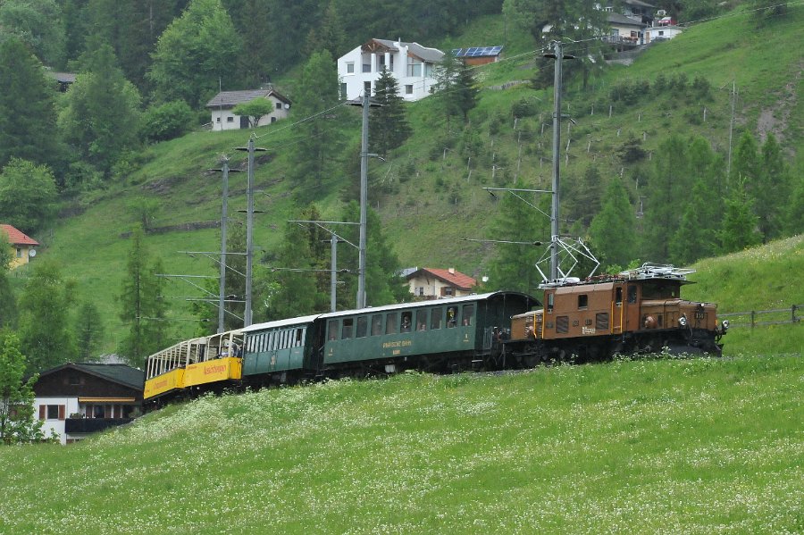 2019.06.11 RhB Ge 6-6 I 414 Albulabahn Krokodil Bahnfest Bergün (34)